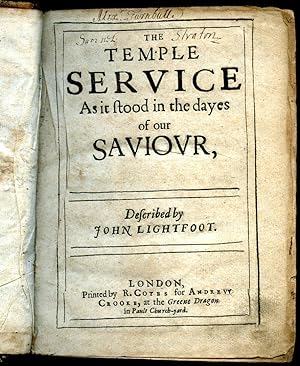 Seller image for The Temple Service as it Stood in the Days of our Saviour bound with The Temple: Especially as it Stood in the Days of our Saviour [Two Volumes in One] for sale by Little Stour Books PBFA Member