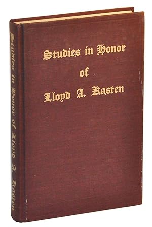 Seller image for Studies in Honor of Lloyd A. Kasten for sale by Cat's Cradle Books