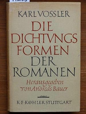 Die Dichtungsformen der Romanen. Hrsg. von Andreas Bauer.