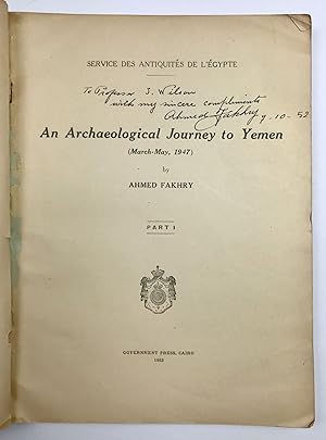 An Archaeological Journey to Yemen (March-May, 1947) Part I (only)