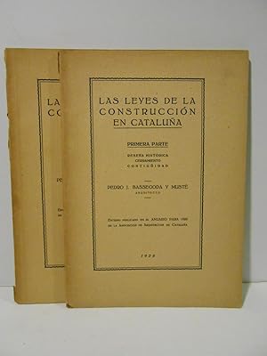 Imagen del vendedor de Las leyes de la construccin en Catalua. a la venta por Llibreria Antiquria Casals