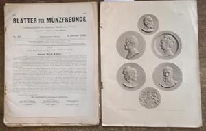 Imagen del vendedor de Bltter fr Mnzfreunde. Einundzwanzigster ( 21.) Jahrgang 1885 mit den Nummern 122 - 129 komplett. Im Inhalt u. a.: Aufruf zur Errichtung eines Denkmals fr Johann David Khler / J. und A. Erbstein: Die vermeintliche Mnze des ostfriesischen Huptlings Ulrich Cirksena von Auricherland / dieselben: Der Kurfrstlich schsische Eisenschneider Paul Walter und seine Arbeiten / Fr. Friedensburg: Die Oppelner Hohlpfennige des XV. Jahrhunderts / W. Schratz: Die Mnzsttten in Regensburg / A. Dning: Zur Mnzkunde der Grafschaft Barby / A. Kneist: Der Mnzfund von Uebigau. (= Correspondenzblatt des deutschen Mnzforscher-Vereins, spter auch Vereinsorgan der numismatischen Gesellschaft zu Dresden.) a la venta por Antiquariat Carl Wegner