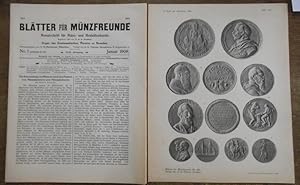 Blätter für Münzfreunde. Dreiundvierzigster ( 43.) Jahrgang 1908, mit den Nummern 1 - 12 (ohne di...