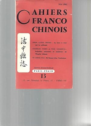 Cahiers Franco-Chinois - N° 13