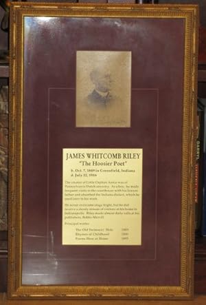 Seller image for SIGNED AND INSCRIBED PHOTOGRAPH OF JAMES WHITCOMB RILEY for sale by Charles Parkhurst Rare Books, Inc. ABAA