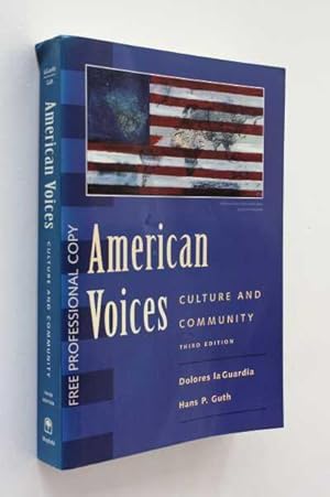 Immagine del venditore per American Voices: Culture and Community, Third Edition venduto da Cover to Cover Books & More