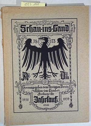 Imagen del vendedor de Schau-ins-Land - Jahrlauf 65/66 1938/39 a la venta por Antiquariat Trger
