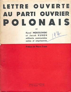 Seller image for Lettre ouverte au parti ouvrier Polonais for sale by LIBRAIRIE GIL-ARTGIL SARL