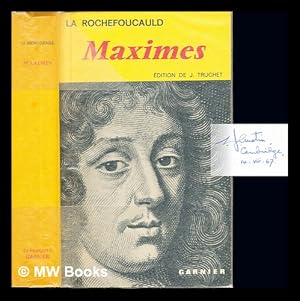 Image du vendeur pour Maximes: suivies des Rflexions diverses, du Portrait de La Rochefoucauld par Lui-meme et des Remarques de Christine de Suede sur les Maximes mis en vente par MW Books Ltd.