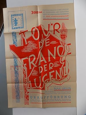 Plakat zur Uraufführung des Films "Tour de France der Jugend".