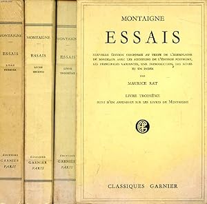 ESSAIS, LIVRES I, II, III (COMPLET) by MONTAIGNE: bon Couverture souple ...