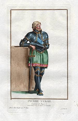 Bild des Verkufers fr Pierre Terail" - Pierre Terrail de Bayard seigneur Portrait costumes zum Verkauf von Antiquariat Steffen Vlkel GmbH