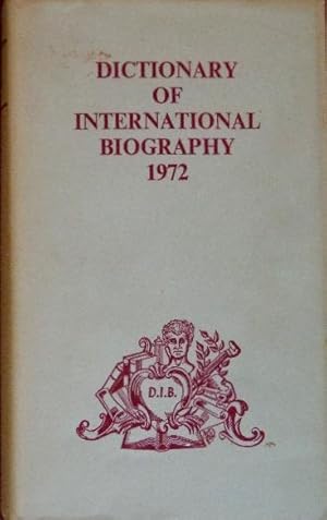 Dictionary of International Biography 1972 Vol 8, Part 2, L-Z