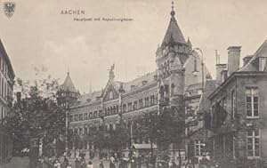 Ansichtskarte AK Aachen - Hauptpost mit Kapuzinergraben.