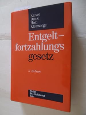 Bild des Verkufers fr Entgeltfortzahlungsgesetz : Kommentar zum Verkauf von Gebrauchtbcherlogistik  H.J. Lauterbach