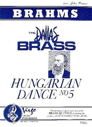 Seller image for Hungarian Dance no.5for 2 trumpets, horn in F, trombone and tuba : score and parts for sale by AHA-BUCH GmbH