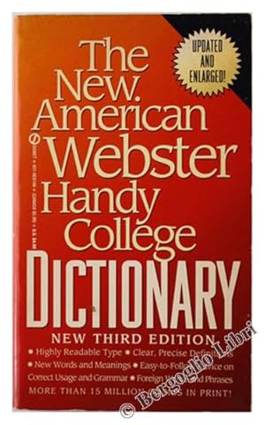 Bild des Verkufers fr THE NEW AMERICAN WEBSTER HANDY COLLEGE DICTIONARY.: zum Verkauf von Bergoglio Libri d'Epoca