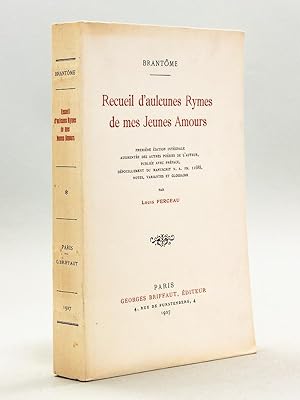 Imagen del vendedor de Recueil d'aulcunes Rymes de mes Jeunes Amours a la venta por Librairie du Cardinal