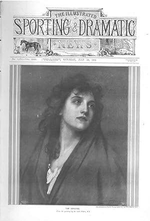 The Illustrated sporting dramatic news. July 29, 1911. Cover "The Devotee" from the painting by s...