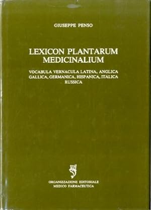 Seller image for Lexicon plantarum medicinalium. for sale by LIBET - Libreria del Riacquisto
