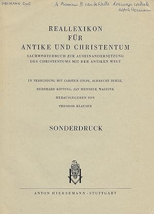 Bild des Verkufers fr Ernte. (Reallexikon fr Antike und Christentum). zum Verkauf von Librarium of The Hague