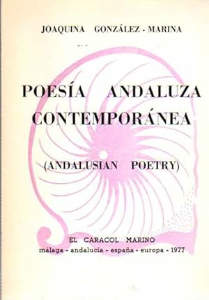 Bild des Verkufers fr Poesa andaluza contempornea. (Andalusian Poetry). zum Verkauf von Librera Astarloa