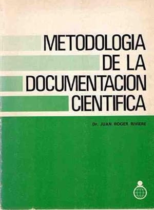 Imagen del vendedor de Metodología de la documentación científica . a la venta por Librería Anticuaria Astarloa