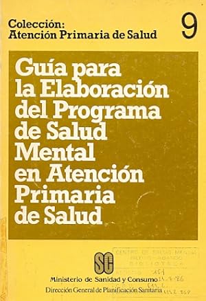 Imagen del vendedor de Gua de Salud Mental en Atencin Primaria Salud . a la venta por Librera Astarloa