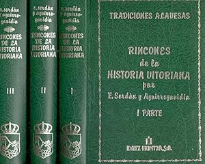 Imagen del vendedor de Rincones de la Historia Vitoriana . a la venta por Librera Astarloa