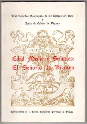 Bild des Verkufers fr Edad Media y Seoros: El Seoro de Vizcaya Simposium que tuvo lugar en la Bibliioteca Provincial de Vizcaya, los das 5, 6 y 7 de marzo de 1971 -II Simposium que tuvo lugar en la Bibliioteca Provincial de Vizcaya, los das 21, 22 y 23 de marzo de 1975. zum Verkauf von Librera Astarloa