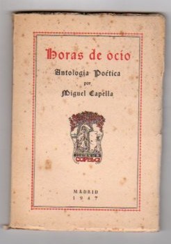 Imagen del vendedor de Horas de ocio Antolga potica. a la venta por Librera Astarloa