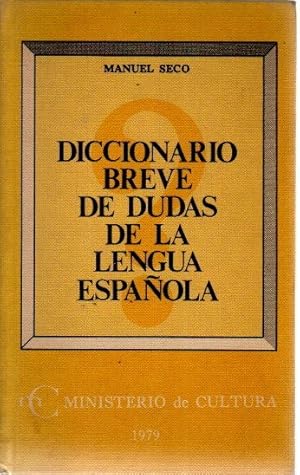 Imagen del vendedor de Diccionario breve de dudas de la lengua espaola . a la venta por Librera Astarloa