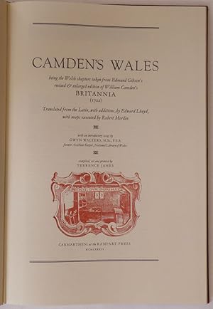 Image du vendeur pour Camden's Wales mis en vente par Madoc Books (ABA-ILAB)