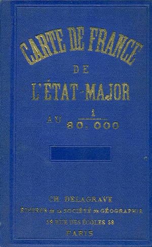 Carte De France De L'Etat-Major Au 1/80.000 . SAINT-ETIENNE