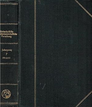 Zeitschrift für Handelswissenschaftliche Forschung, 7. Jahrgang 1912/13