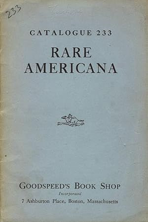 Rare Americana [cover title]