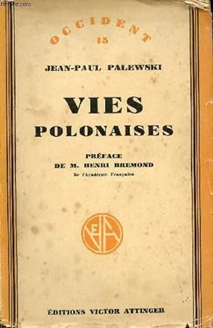 Bild des Verkufers fr VIES POLONAISES zum Verkauf von Le-Livre