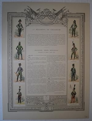Honneur et Patrie. 17° Régiment de Chasseurs. Um 1890