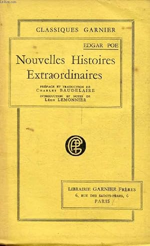 Image du vendeur pour NOUVELLES HISTOIRES EXTRAORDINAIRES mis en vente par Le-Livre