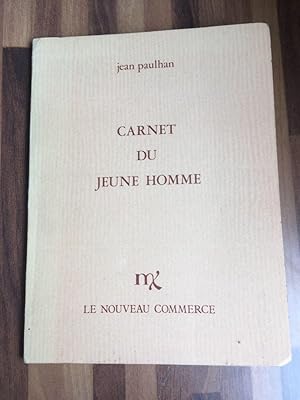 Imagen del vendedor de Carnet du jeune homme a la venta por Librairie des Possibles
