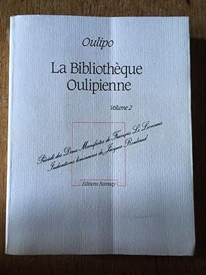 Seller image for La Bibliothque oulipienne, volume 2 for sale by Librairie des Possibles