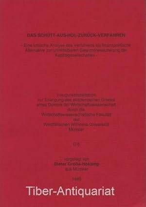 Das Schütt-aus-hol-zurück-Verfahren. Eine kritische Analyse des Verfahrens als finanzpolitische A...
