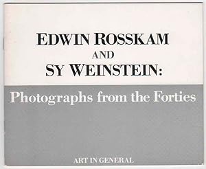 Imagen del vendedor de Edwin Rosskam and Sy Weinstein: Photographs from the Forties a la venta por Jeff Hirsch Books, ABAA