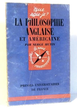 Image du vendeur pour La philosophie anglaise et amricaine mis en vente par crealivres