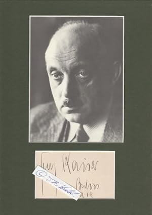 Bild des Verkufers fr GEORG KAISER (1878-1945) bedeutendster Dramatiker des deutschen Expressionismus zum Verkauf von Herbst-Auktionen