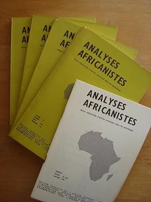 Analyses Africanistes - Revue trimestrielle d'articles paraissant dans les periodiques - Volume 2...