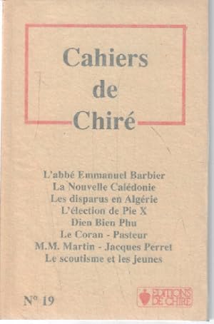Image du vendeur pour Cahiers de chire n 19 mis en vente par librairie philippe arnaiz