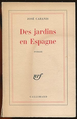 Seller image for Des jardins en Espagne for sale by LibrairieLaLettre2