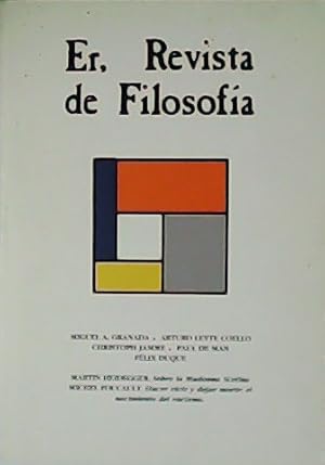 Bild des Verkufers fr Revista de Filosofa. N 12 y 13. Ao VII. Colaboran: Miguel A. Granada. Arturo Leyte Coello. Christoph Jamme, Paul de Man, Flix Duque. zum Verkauf von Librera y Editorial Renacimiento, S.A.