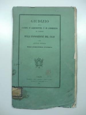 Quinta esposizione d'industria e di belle arti al Castello del Valentino. Giudizio della Camera d...